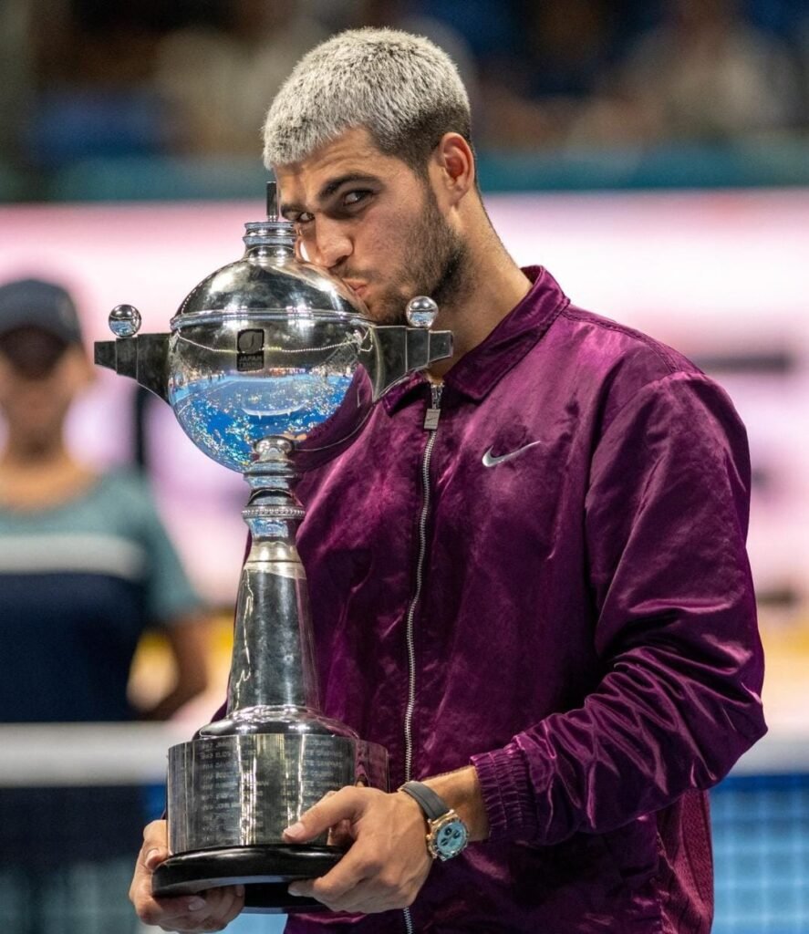 Após título em Tóquio, Carlos Alcaraz desiste do Masters 1000 de Xangai