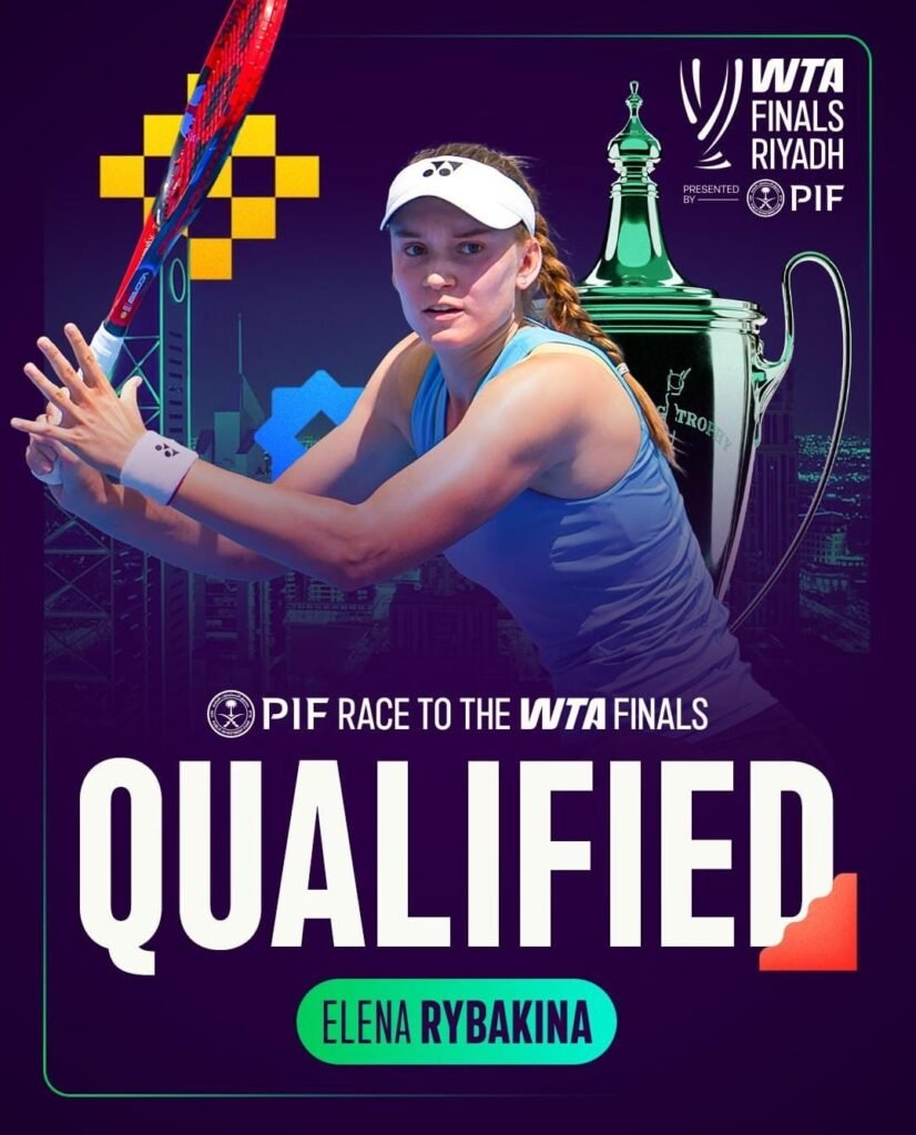 Rybakina avança às semifinais em Tóquio e garante vaga no WTA Finals