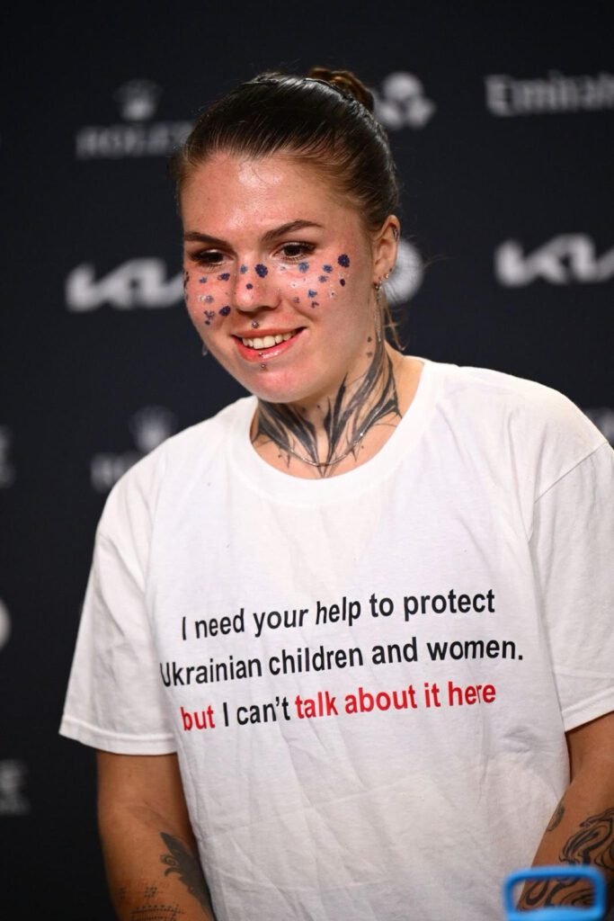 Com pai na guerra, tenista ucraniana clama por ajuda no Australian Open